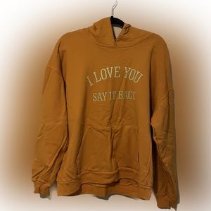 LONELY GHOST Orange Hoodie